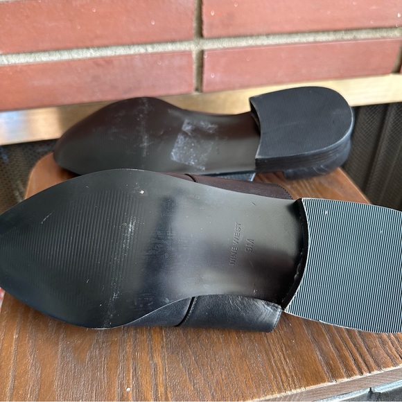 Nine West Black and White Leather Studded Oxford | Loafers | Flats Size: 9 - Picture 6 of 8